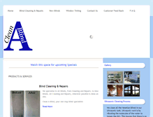Tablet Screenshot of cleanablindsa.co.za